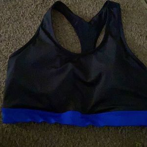 Lularoe Rise sports bra.  2x.  Black and blue.